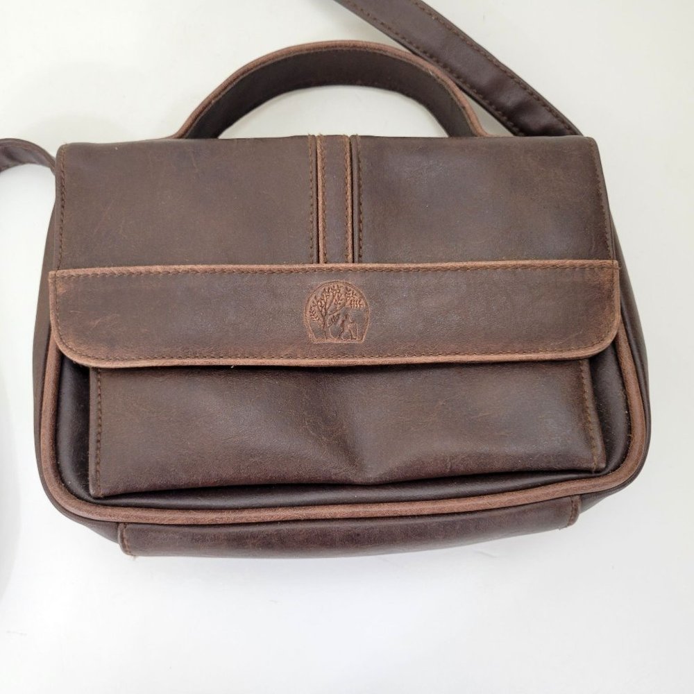 Jackson Brown Faux Leather Crossbody Bag - Picture 2 of 7